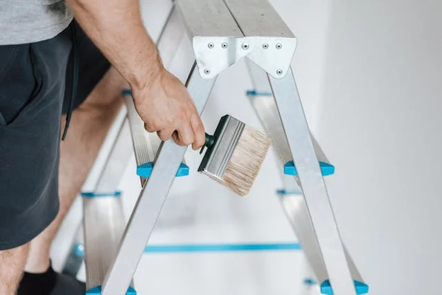 Painter on a ladder